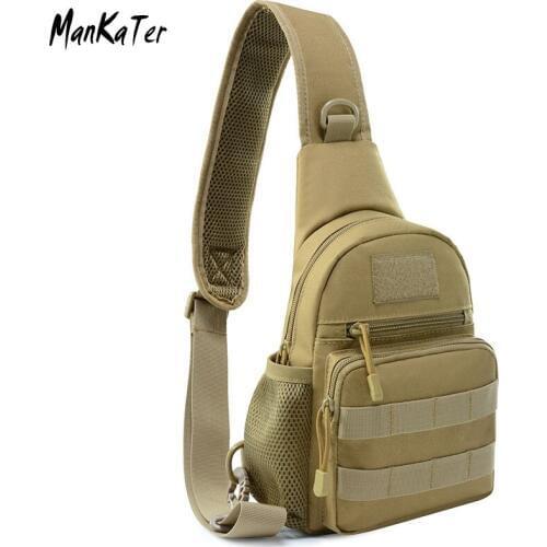 ManKaTer Free Shipping Fashion Outdoor Sports Diagonal Bag Men Riding Chest Bag Camouflage Military Tactical Shoulder Bag