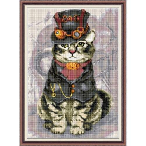 Mighty Cat 5D DIY Round/Square Diamond Painting Kits Animal Pattern Cross Stitch Mosaic Diamond Embroidery Home Decoration Gifts