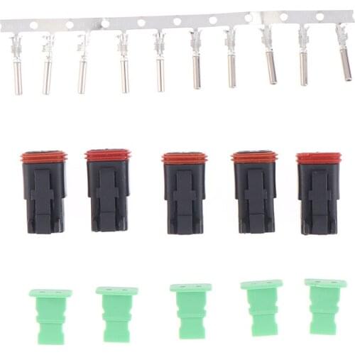 One Set Waterproof Seal Quad Bike Electrical Automotive Wire Connector Plug Terminals