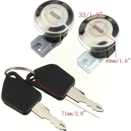 97-04 Peugeot pair of front left and right door locks +2 keys 106 MK2 205 405