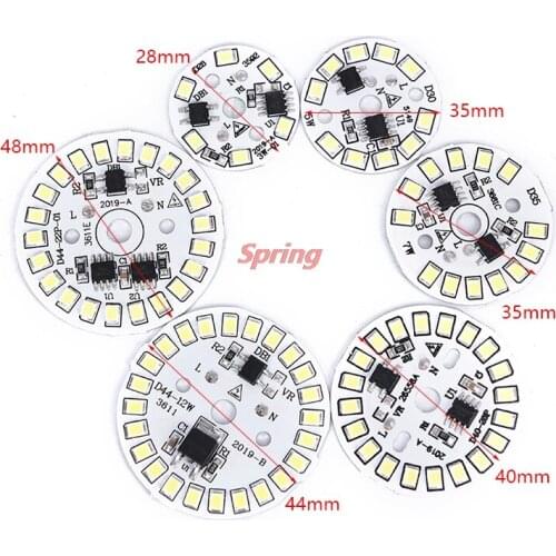 Practical 220V LED Bulb Patch Lamp SMD Plate Circular Module Light Source Plate For Bulb Light