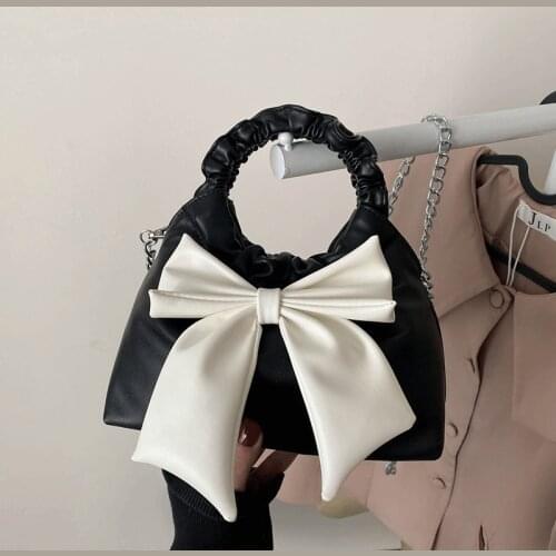 Luxury Handbags Bow Women Messenger Bags Ladies Crossbody Bags for Women Leather Shoulder Bag Female Hoboss Bag 2021