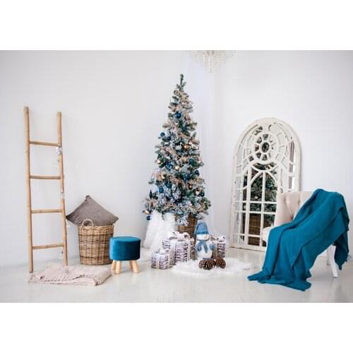 Christmas Indoor Theme Photography Background Christmas tree Children Portrait Backdrops For Photo Studio Props 21518 HYD-851