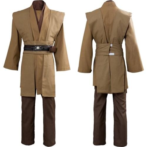 Star Cosplay Wars Kenobi Jedi TUNIC Cosplay Costume Brown Version Halloween Carnival Custom Made No Cloak