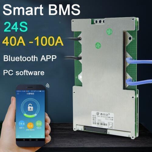 DYKB 24S smart BMS 60A 80A 100A 72V 86V LifePo4 Li-ion Lithium Protection Board balance 3.7V 3.2V High Current Bluetooth APP