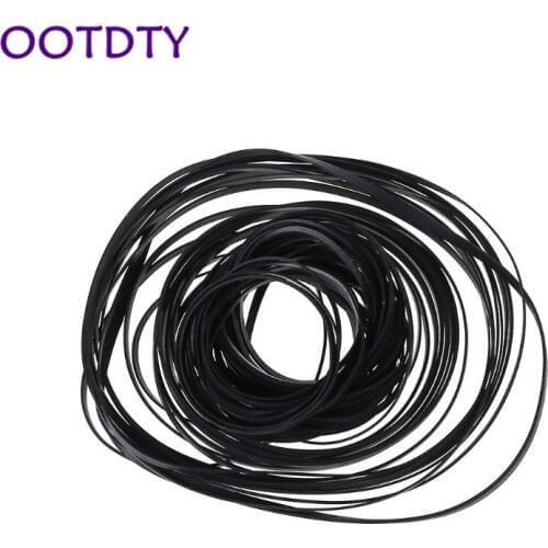 50PCS Universal Mix Cassette Tape Machine Belts Assorted Common Drive Flat Rubber Belt for CD DVD Recorders Walkman