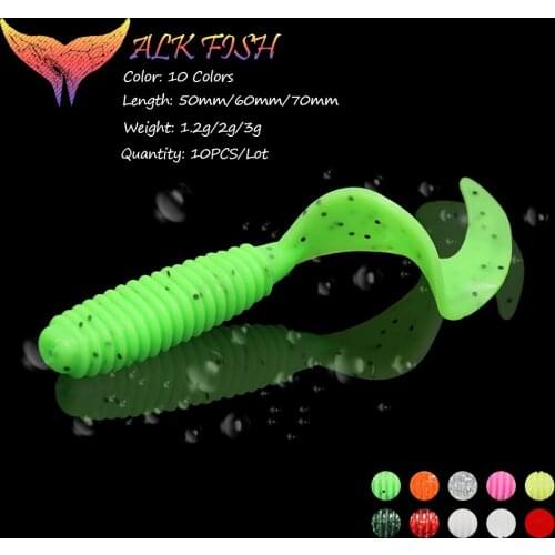 WALK FISH 10PCS/Lot 50mm/60mm/70mm Bionic Fake Soft Fishing Lure Silicone Swimbait Wobbler Atificial Fishing Baits Bass Carp