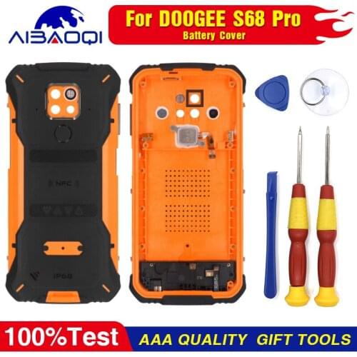 Protective Back Cover+Loudspeaker+Fingerprint+MIC+Power Cable+Receiver For Doogee S68 Pro Battery Case Perfect Parts Free Tools