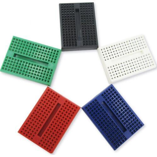50pcs/lot SYB-170 Solderless Prototype Experiment Test Mini Breadboard SYB 170 Tie-points 35*47*8.5mm