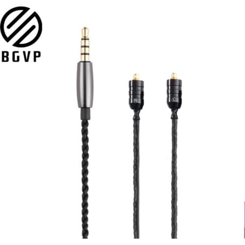 5N DMS Plated HIFI Upgrade Cable 4-core 3.5mm Plug MMCX Earphone MIC Cable