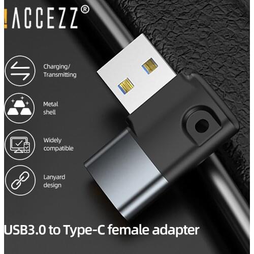 !ACCEZZ USB 3.0 Male to Type C Female OTG Adapter For Macbook Nexus Huawei Type-c USB Connector Converter Charging Data Transfer