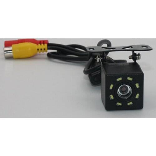 Car Rear View Camera Universal 8 LED Night Vision Backup Parking Reverse Camera HD Color Image Waterproof 170 Wide Angle
