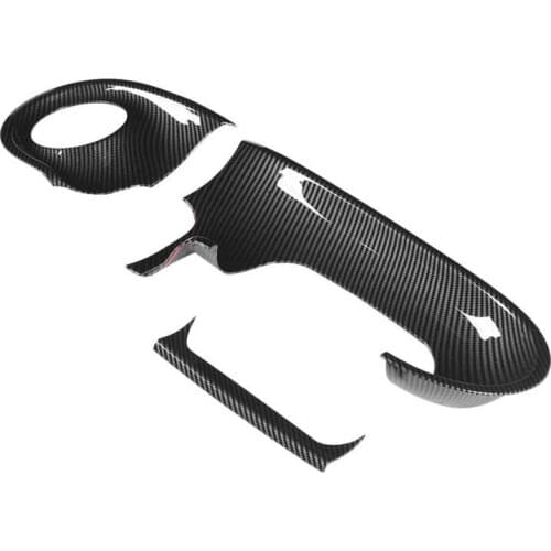 Seat Covers car styling Dashboard Trim Carbon Fiber Style Replacement for Smart Forfour 5‑Door Hatchback W453 LHD