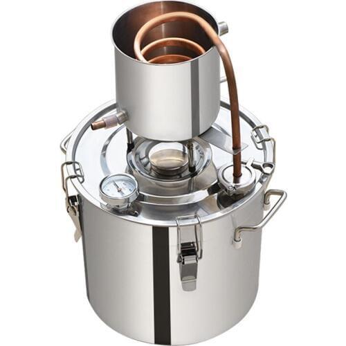 12/20/33/50L Distiller Moonshine Alcohol Stainless Copper DIY Home Water Wine Essential Oil Brewing Kit