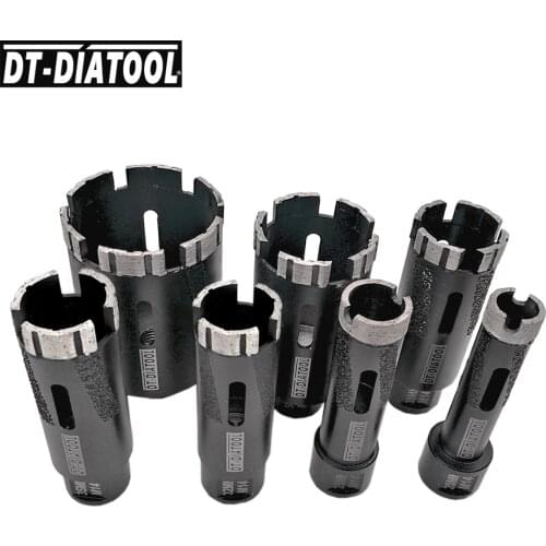 DT-DIATOOL 1pc Laser Welded Dry Diamond Hole Saw Drilling Core Bits Cutter for Drilling Hard Granite Marble M14 Thread