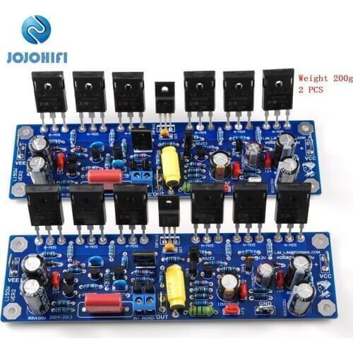 2pcs L150W Class AB DC +/- 45V 200W 8R 400W 4R Dual Channel AMP Amplifier Finished Board with 6pcs 200W MOSFET IRFP250 FET