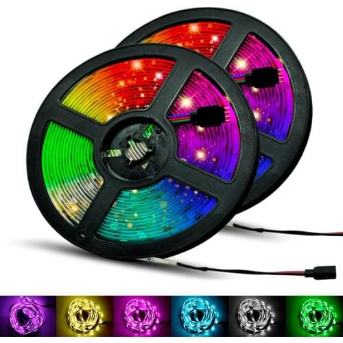 LED Light Strips WiFi Controller RGB Flexible RGB 5050 Decoration TV Desktop Screen BackLight Luminous String for HOME Bar Decor