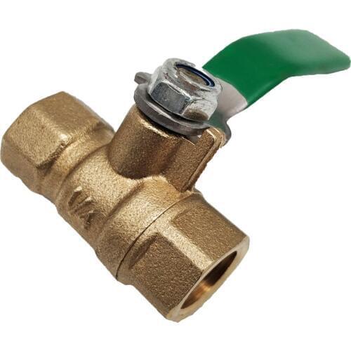 MENSI LPG Gas Appliance Parts Pipe Line High Pressure Brass Control Valve 1/4" Ball Copper Valves 5PCS/lot