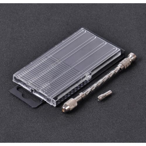 LETAOSK High quality Mini Micro Spiral Hand Manual Push Drill Chuck Twist Pin Vise Bit Jewelry Tool