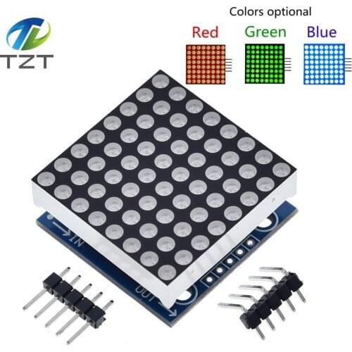 TZT MAX7219 dot matrix module microcontroller module display module finished goods for Arduino