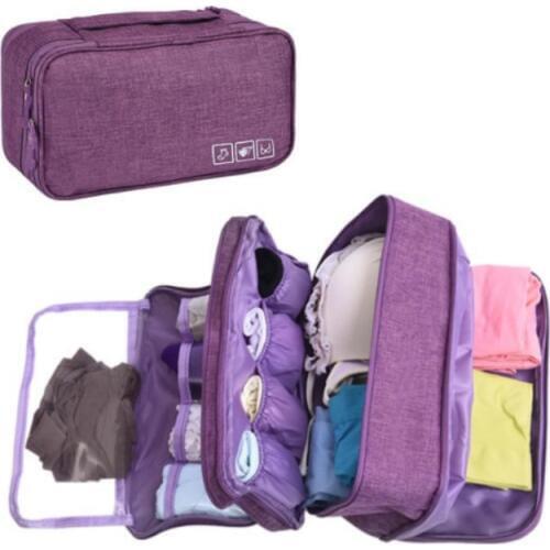 Multi Layer Bra Underwear Bag Women Travel Portable Waterproof Sock Pouch Luggage Package Travel Storage Bag Folding Luxury Bags
