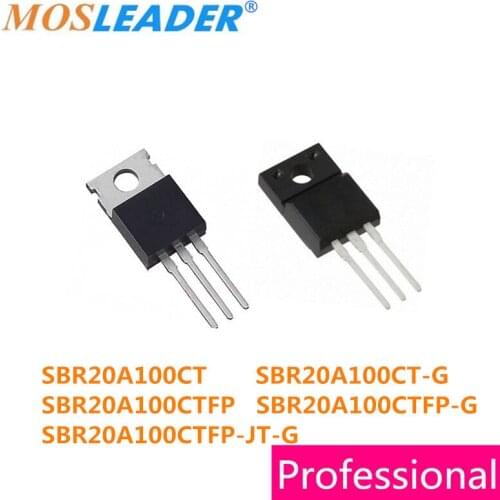 Mosleader 50pcs TO220 SBR20A100CT SBR20A100CT-G TO220F SBR20A100CTFP SBR20A100CTFP-G SBR20A100CTFP-JT-G
