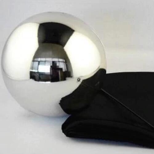 Zombie Ball With Foulard,Medium (Silver color ,Diamter 12cm) Floating Magic Tricks Magician Stage Gimmick Illusion Fun
