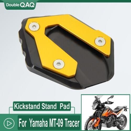 Motorcycle For Yamaha MT-09 Tracer MT 09 TRACER 900 GT MT09 FZ09 New Kickstand Side Kick Stand Foot Extension Pad CNC