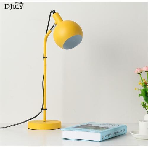 Nordic Minimalism Rotatable table lamp for study office studio home deco bedroom lamp college dorm room led desk light fixtures