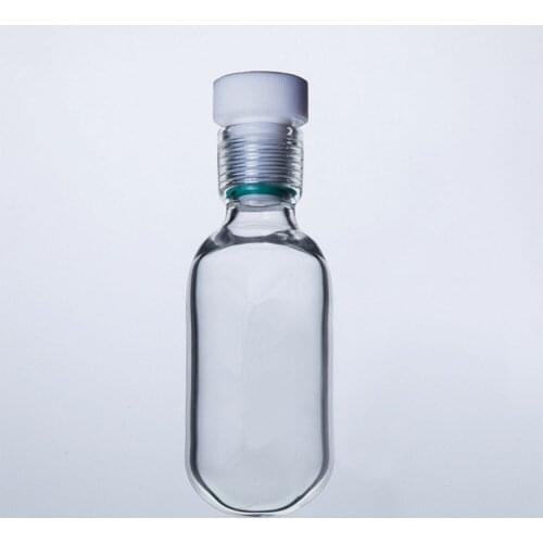 80ml Glass High Pressure Bottle Laboratory Chemical Glassware 45*70 Thick Wall Container With 15 PTFE Thread