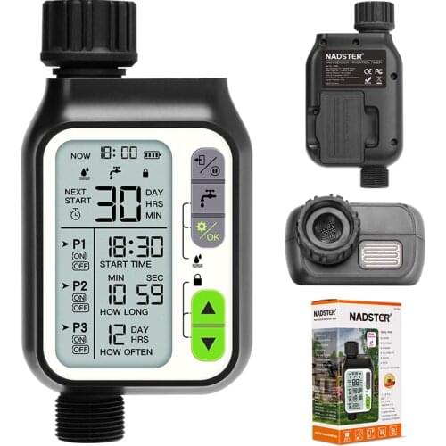 Rain sensor irrigation timer LCD Screen Electronic Automatic Sprinkler Controller Outdoor Garden Watering Device Irrigation Tool