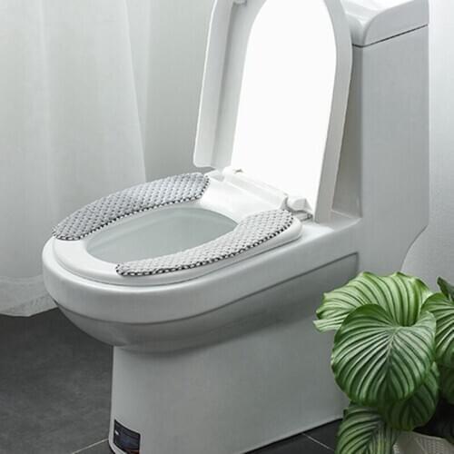 Home Winter Thick Toilet Seat Covers Soft Washable WC Toilet Lid Cover universal Closestool Mat Seat Case Bathroom Accessories