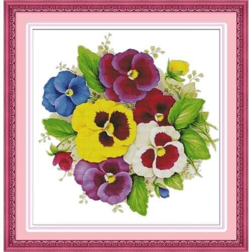 Everlasting Love Phalaenopsis Chinese Cross Stitch Kits Ecological Cotton Clear Stamped Printed 11 14CT DIY Christmas Decoration