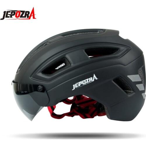 Bike Helmet Bicycle Helmet Cycling/Climbing Helmet with Detachable Magnetic Goggles Visor Adjustable for Men Women Mountain Roa