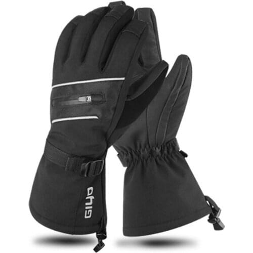 GIYO Winter Cycling Full Finger Ski Glove S-06 Windproof Waterproof Long Touch Screen Gloves Warm and Thick