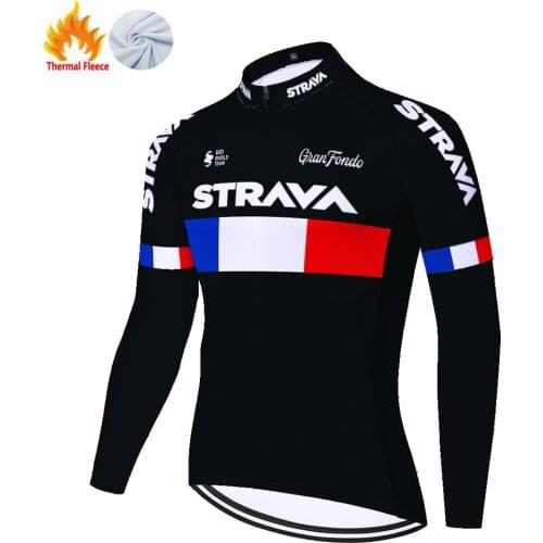 Strava Winter Thermal Fleece Ropa Roupa Jerseys Camiseta Jersey Cycling 자전거 Джерси Fietskleding Heren Maillot Ciclismo Hombre