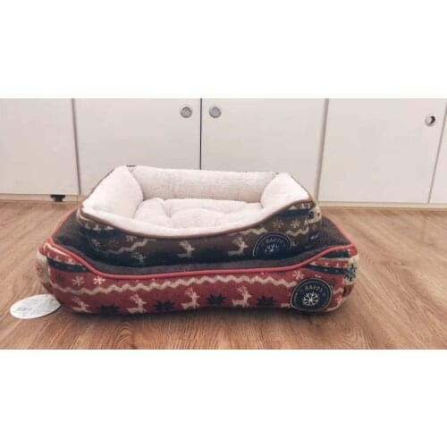 Winter Warm Pet dog bed house foe cats Square Sofa Blanket for For Small Medium Big Dogs beds