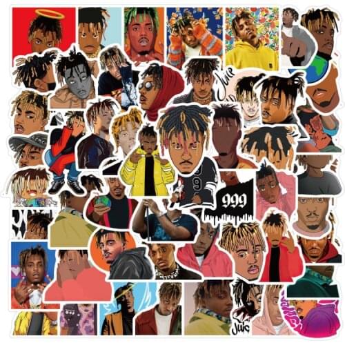 10/30/52Pcs/Set Singer Juice Wrld Graffiti Waterproof Skateboard Travel Suitcase Phone Laptop Luggage Stickers Cute Kids Girl