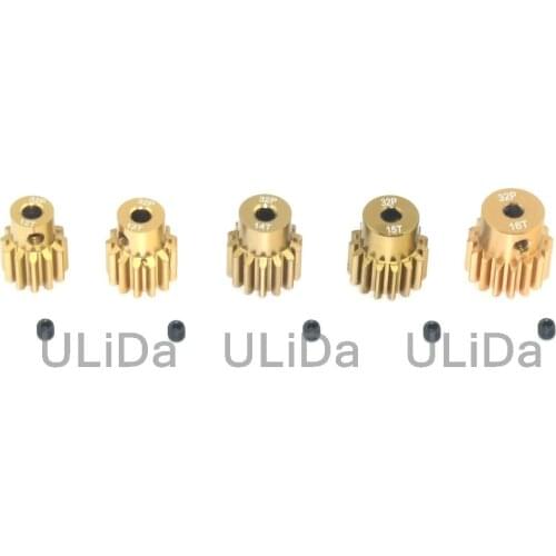 12T 13T 14T 15T 16T Metal Pinion Motor Gear 32DP 3.175mm 0.8M for 1/10 RC HSP HPI Crawler Buggy Truck Car