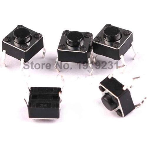 30PCS 6*6*4.3mm Tact Switch Push Button Tactile Pushbutton LCD Screen Monitor 6x6x4.3mm