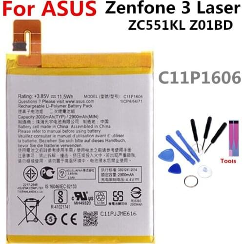 C11P1424 battery FOR Asus Zenfone 2 ZE551ML 2900mAh lithium battery li-ion polymer battery High capacit with Iron frame