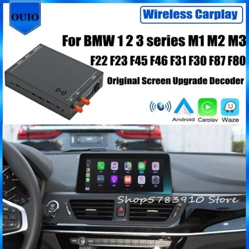 Wireless Carplay/ Android Carlief For BMW 1 2 3 series M1 M2 M3 F22 F23 F45 F46 F31 F30 F87 F80 EVO NBT CIC Rear camera Interfac