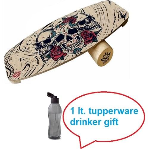 Wooden Balance Board, Surfing, Skating, Fitness, Yoga, skateboard Snowboard for Training and Coordination Exercise Portable Equipment