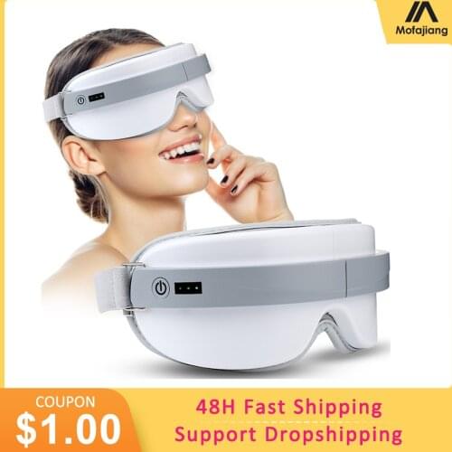 Electric Eye Massager Bluetooth Smart Glasses Vibrators Music Compression Massage Pressotherapy Sleeping Mask Anti dark Circle