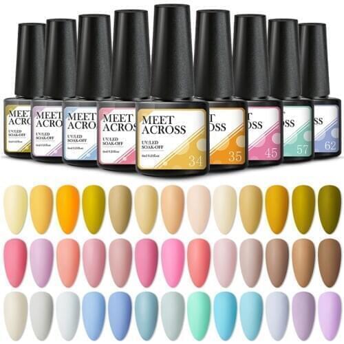 6ml Gel Nail Polish Lamp All For Nails Art Manicure With Matt Base Top Coat Semi Permanant Gellak Nail Gel Polish Varnishes
