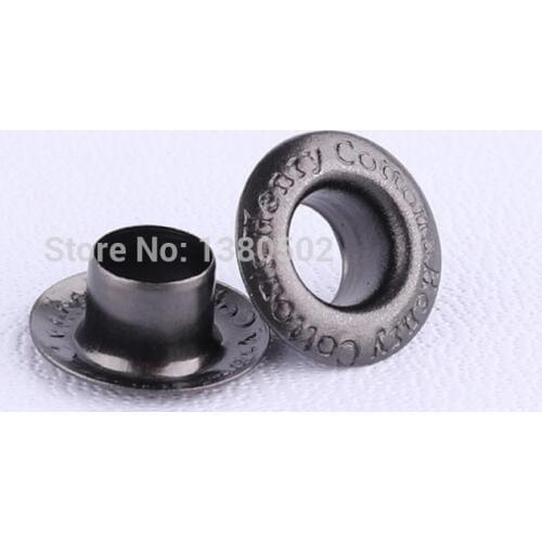 100pcs 11mm outer black color garment Eyelets with washer for bag box belt garment decoration accessories