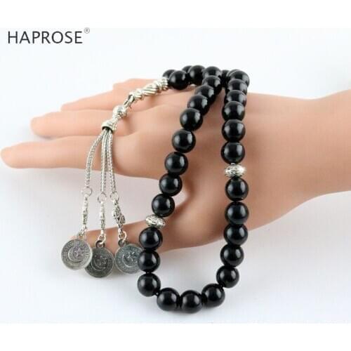 Mans Tasbih Natural stone Tesbih tassel Cheap price and good quality prayer beads 33 66 99 beads Islam stone Rosary