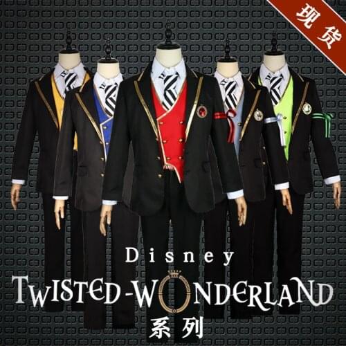 Men Game Twisted Wonderland Cosplay Costume Men School Uniforms Riddle Floyd Lilia Cosplay Costumes for Halloween Party