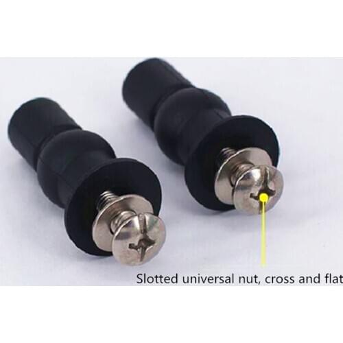 Toilet fixing Bolt setsToilet Cover Fixing Screw Set Expansion Bolt Nut Bathroom Accessories parts Nylon Expansion Plug