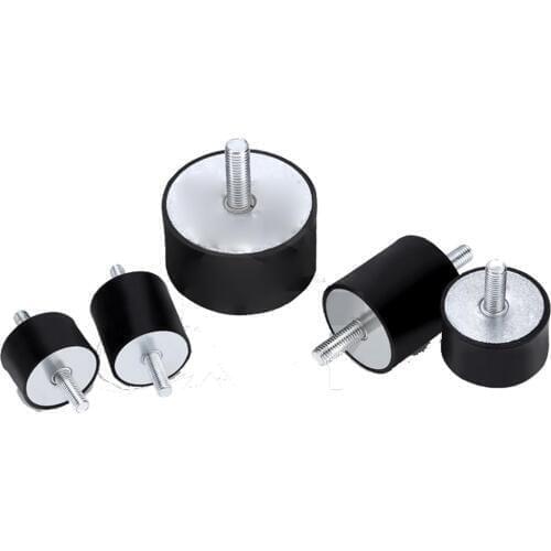 Outer Diameter 50/60mm M10x27mm M12x37mm Rubber Shock Absorber Double Male Thread Crash Pad Damper